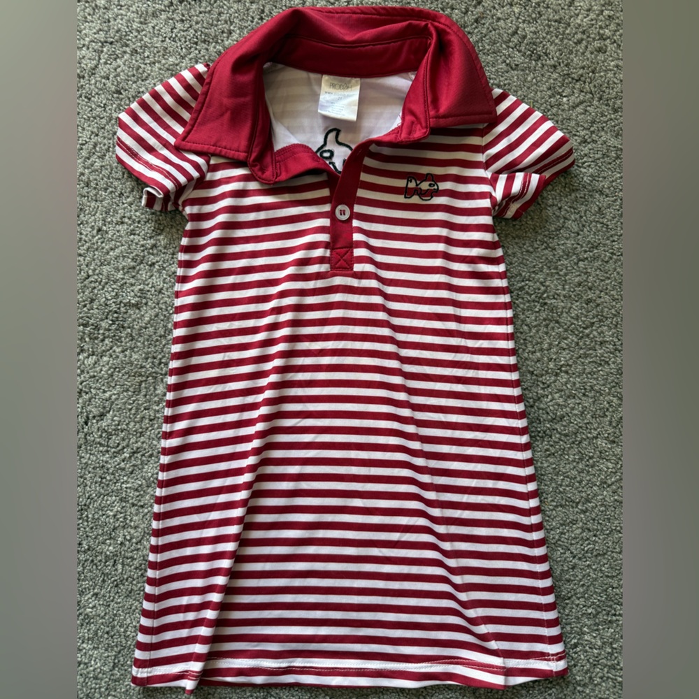 Garnet Striped Kids Polo Dress NWOT gamecocks
